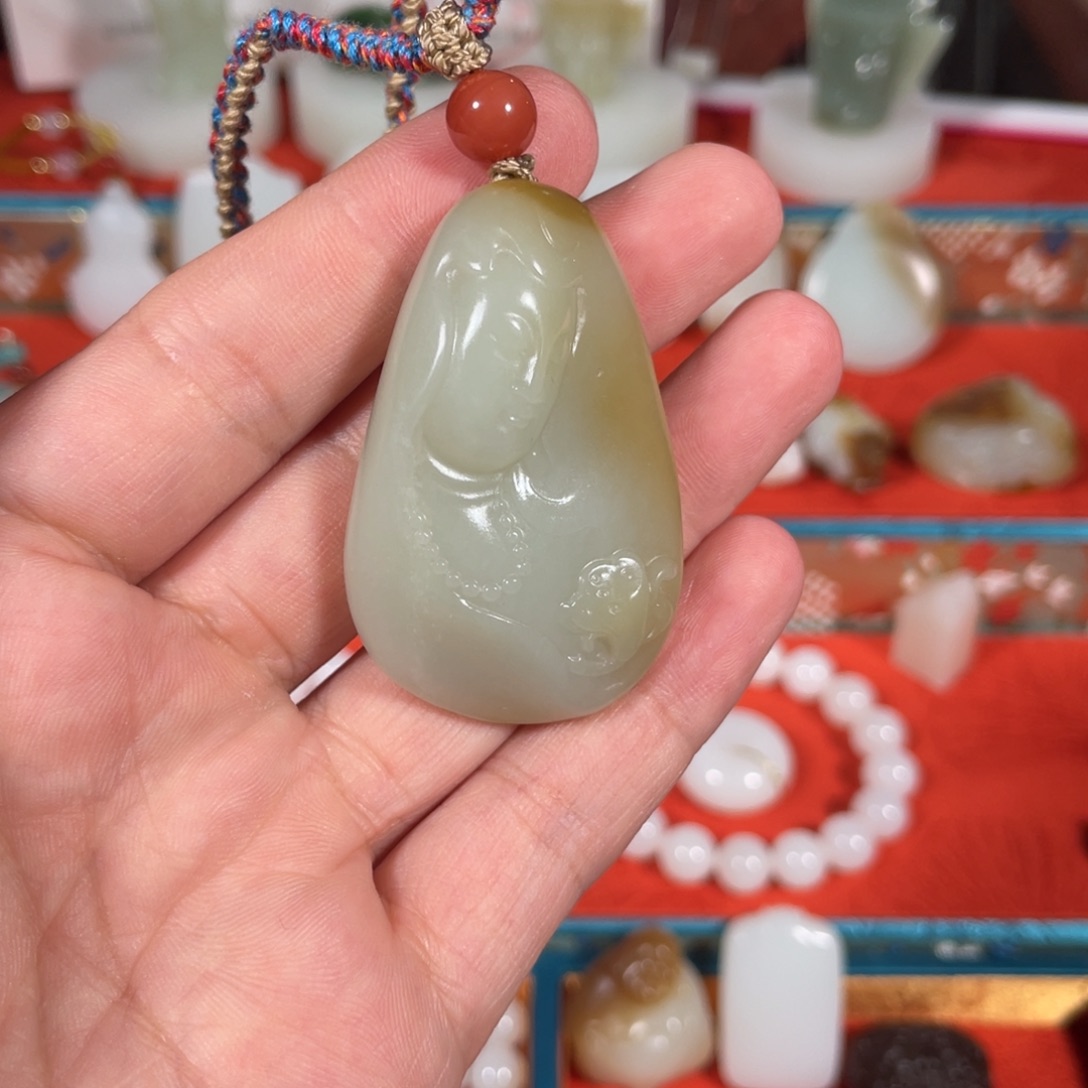 和田玉未镶嵌挂件