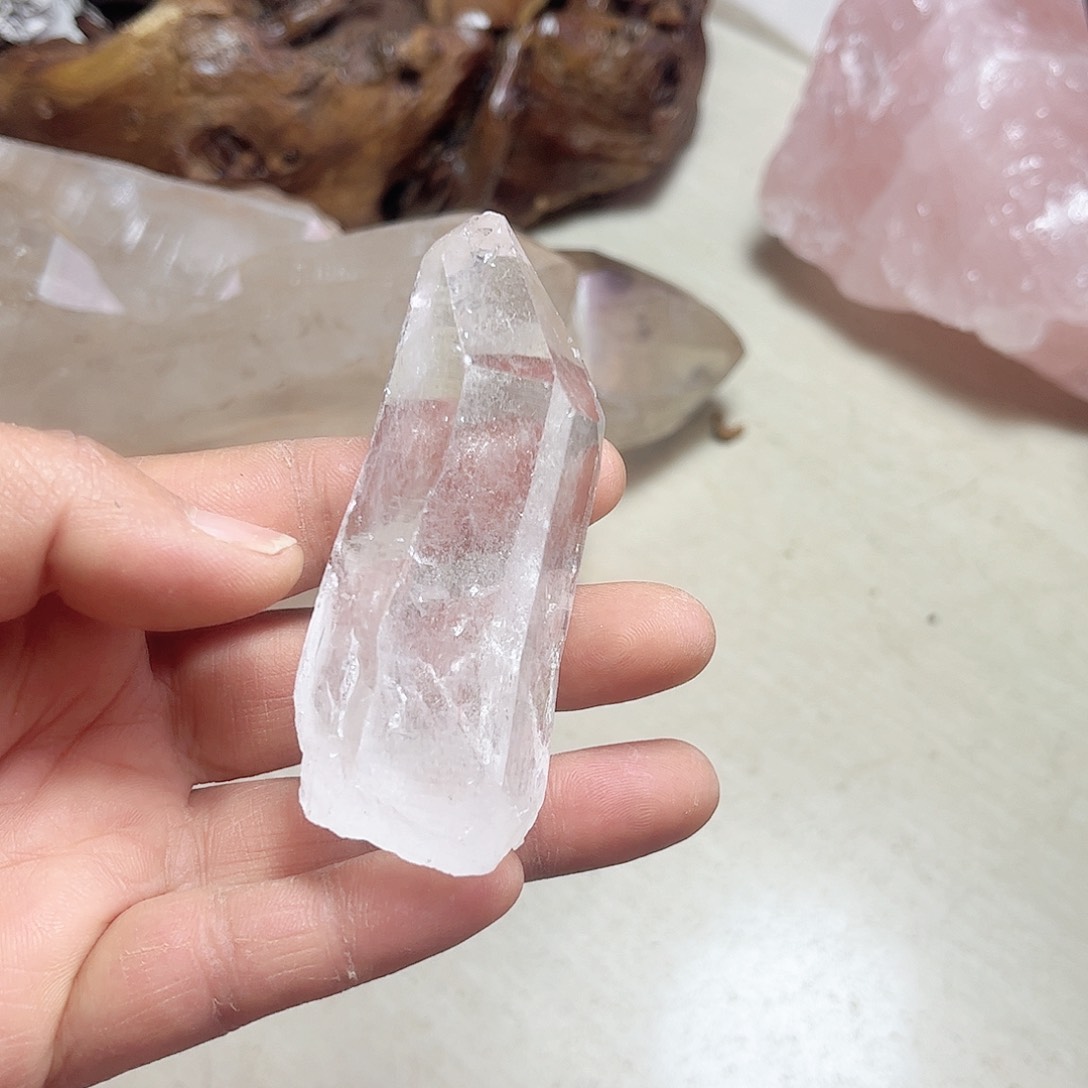 水晶天然水晶原石未镶嵌小****计