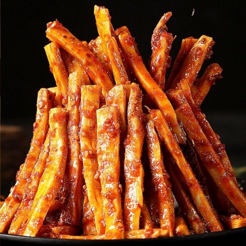 正宗无碱发牛板筋有嚼劲香辣味即食休闲零食(100 克×5 袋)