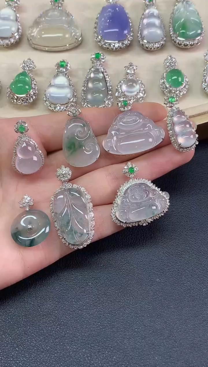 【彩虹盘】翡翠-18K金-多样性发一件-XM009|CXQ21