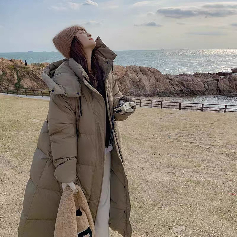 【刘噗噗】欧货重工！300多克！鹅鹅中系款长款外套 东北入！