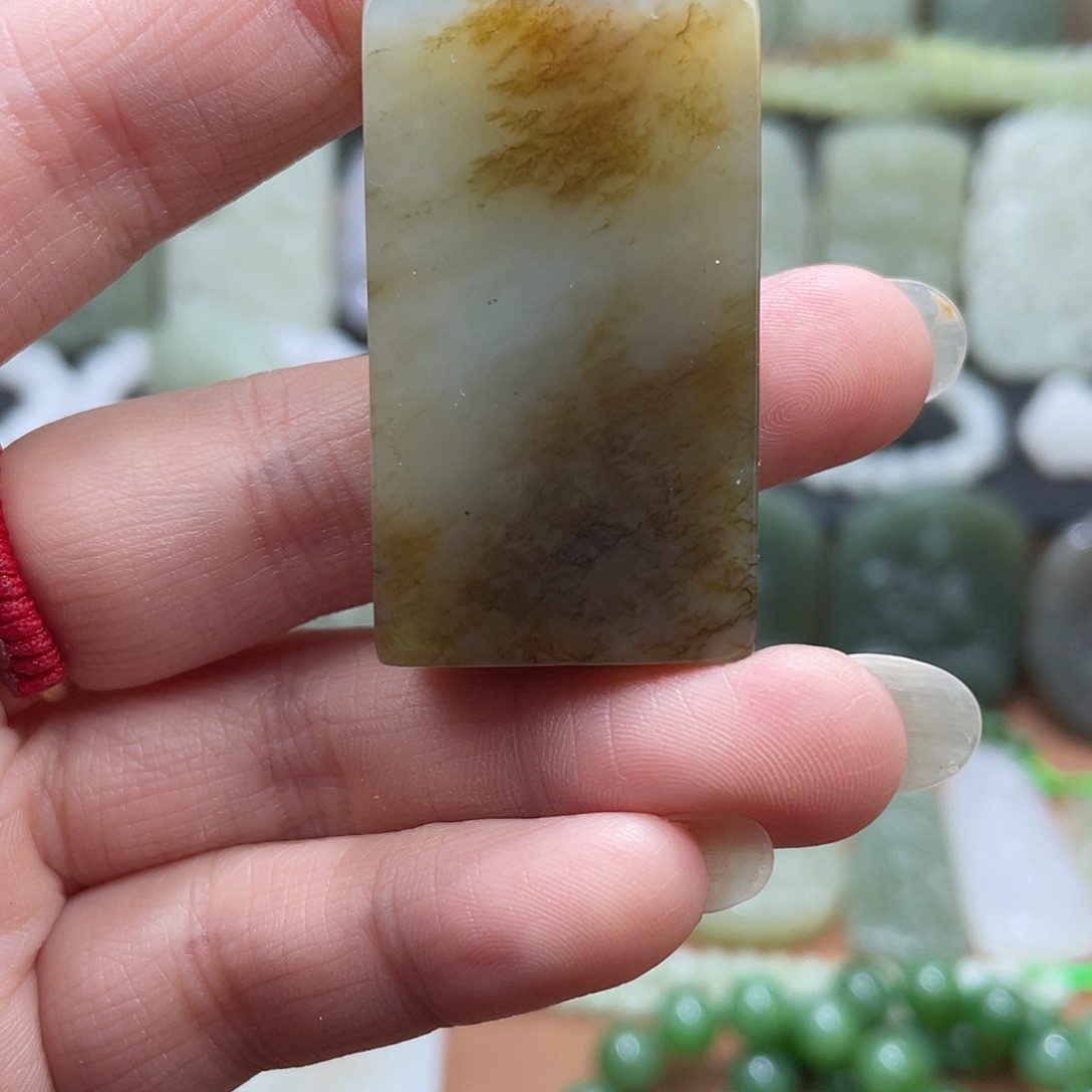 和田玉未镶嵌吊坠(不含链)