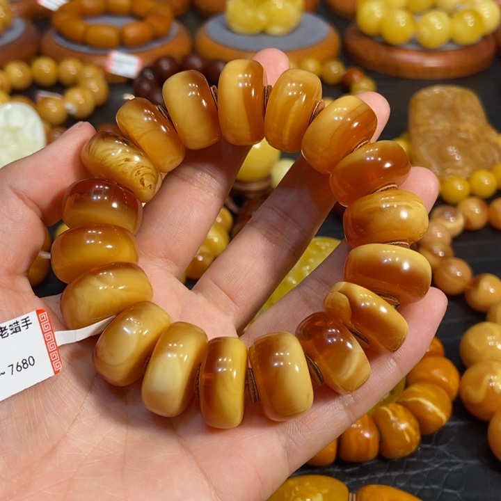 琥珀手链未镶嵌蜜蜡