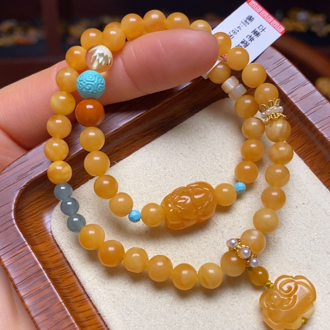 【闪购商品】蜜蜡手链未镶嵌手串