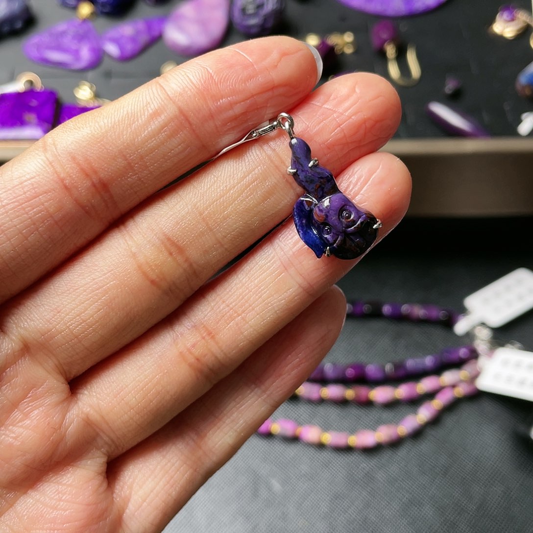 苏纪石（舒俱来）吊坠银S925镶嵌