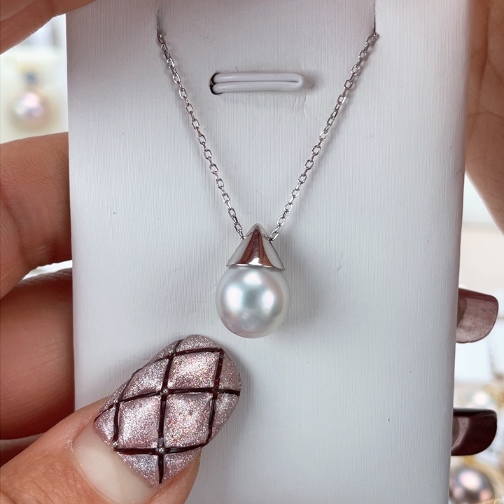 海水珍珠颈饰银S925镶嵌