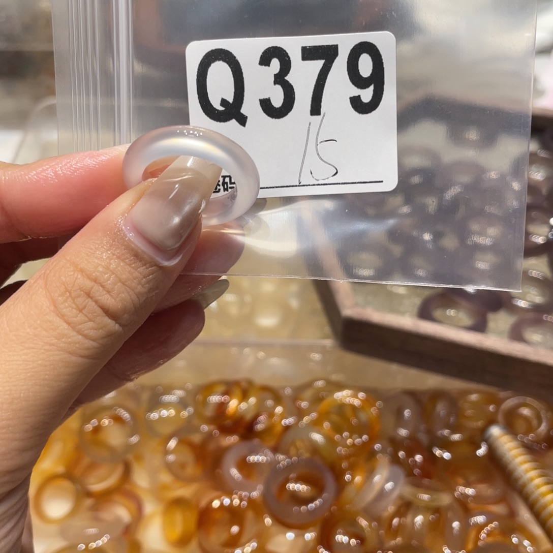 玛瑙/玉髓未镶嵌戒指379