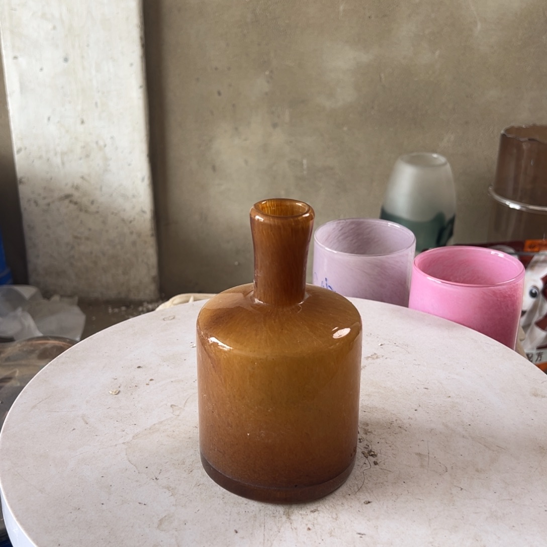弘扬琉璃花器微瑕高度17