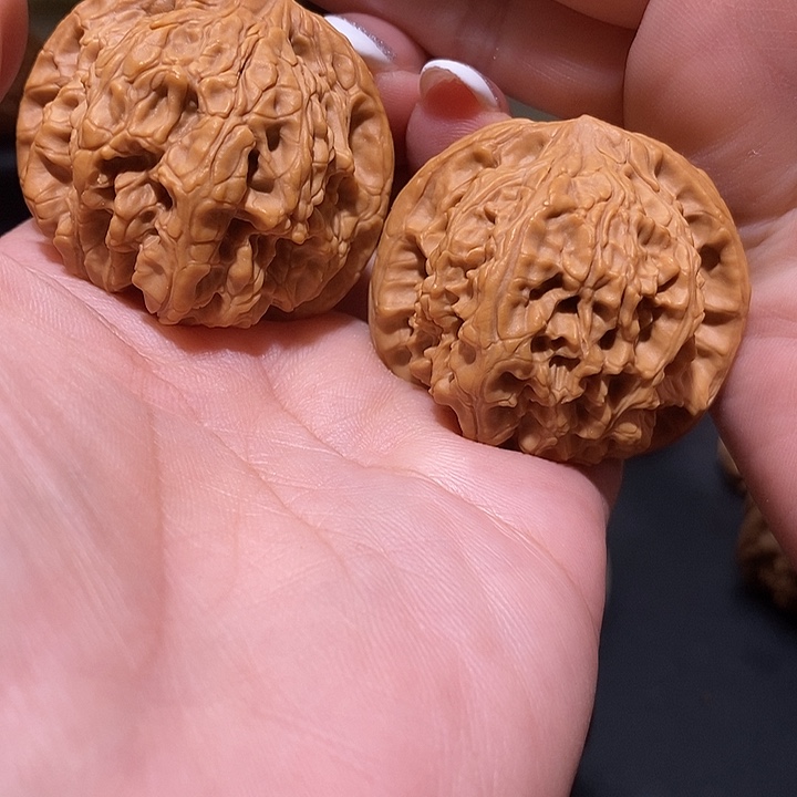 把件文玩核桃42玉髓狮子头