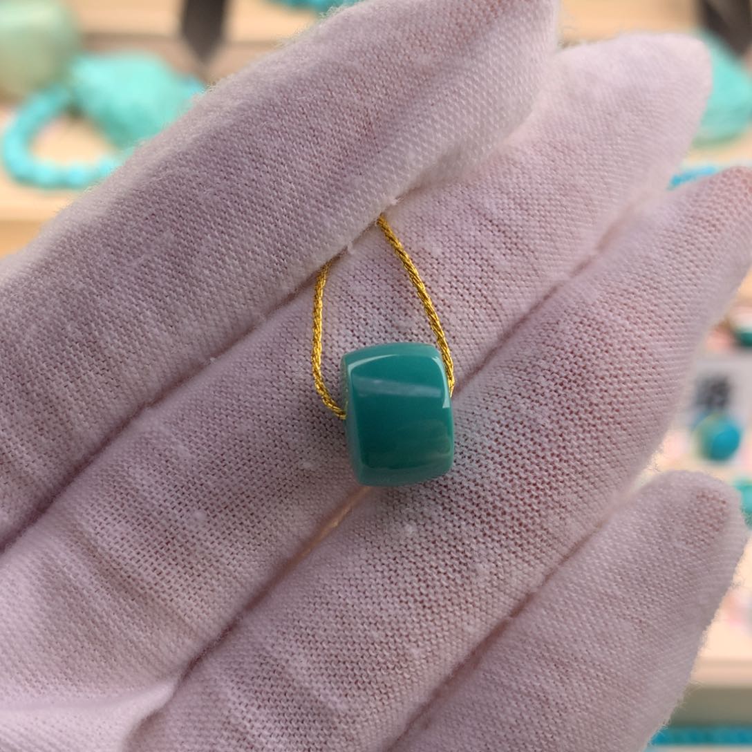 绿松石珠宝奇石未镶嵌11×7.8