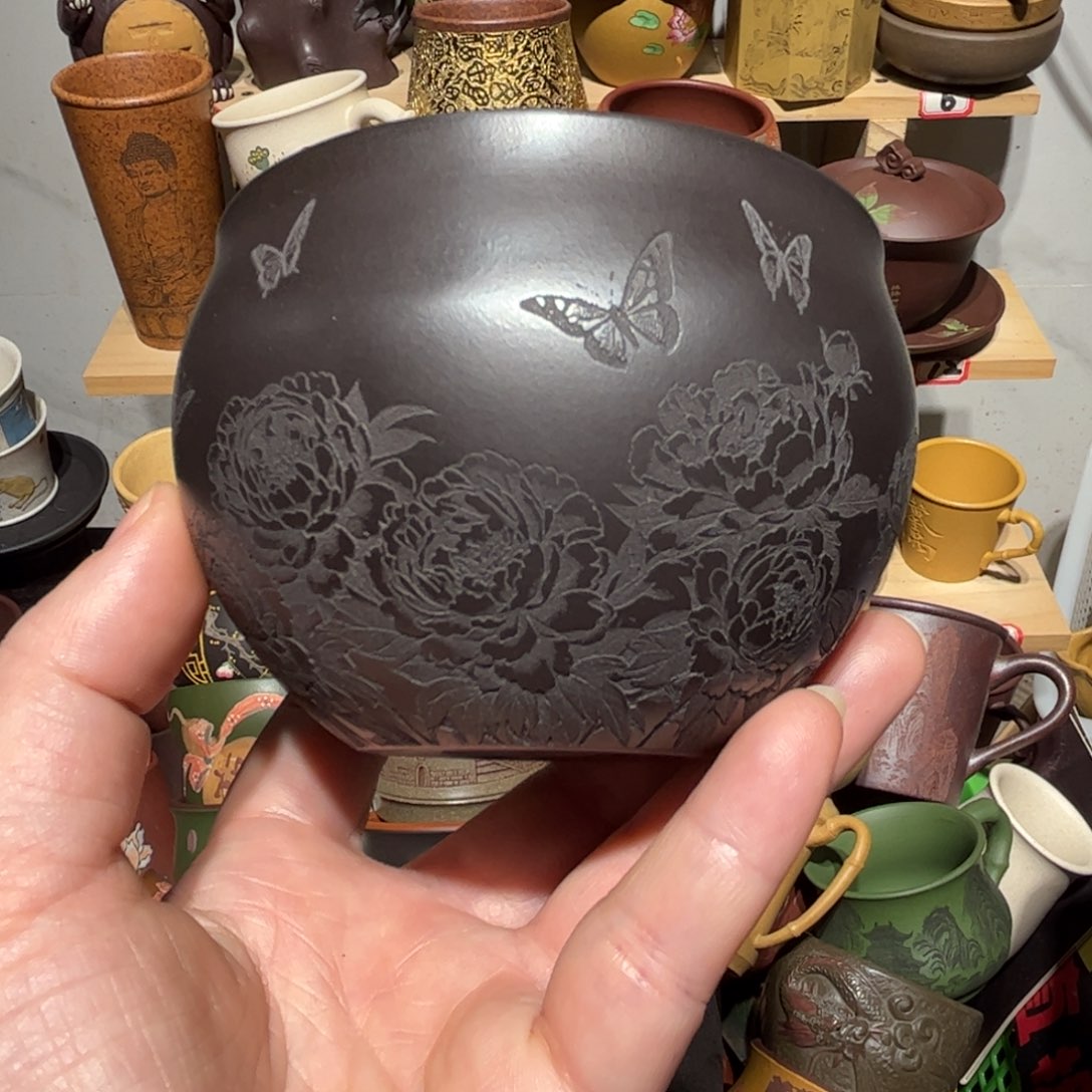 紫砂茶杯宜兴紫砂主人杯