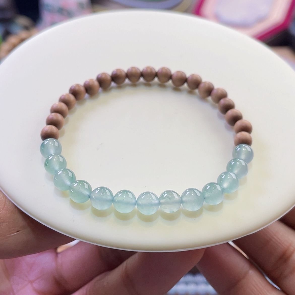 【闪购商品】翡翠颈饰未镶嵌高冰晴