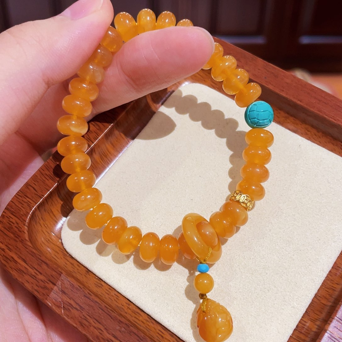 蜜蜡手链未镶嵌手串