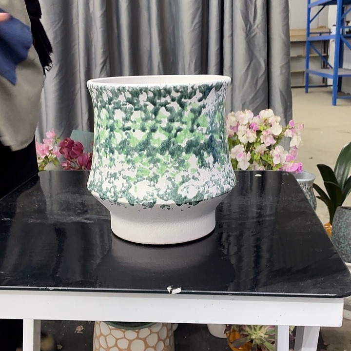 19×21 -粗陶花盆有孔-买买买