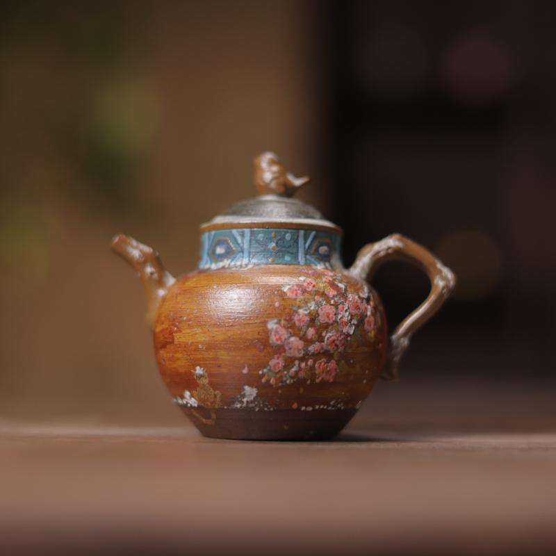 【九姐爱喝茶】故宫的冬-观羽-（高款）壶-120ml（观羽0583）