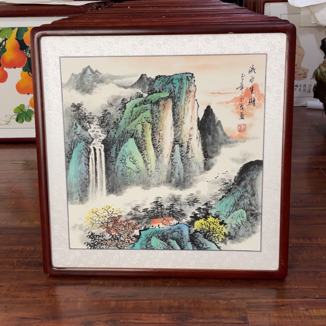 国画带框尺寸63*63厘米