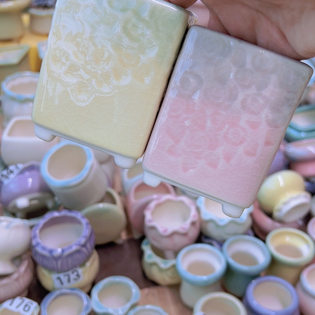 红陶陶瓷花盆当场满12包邮