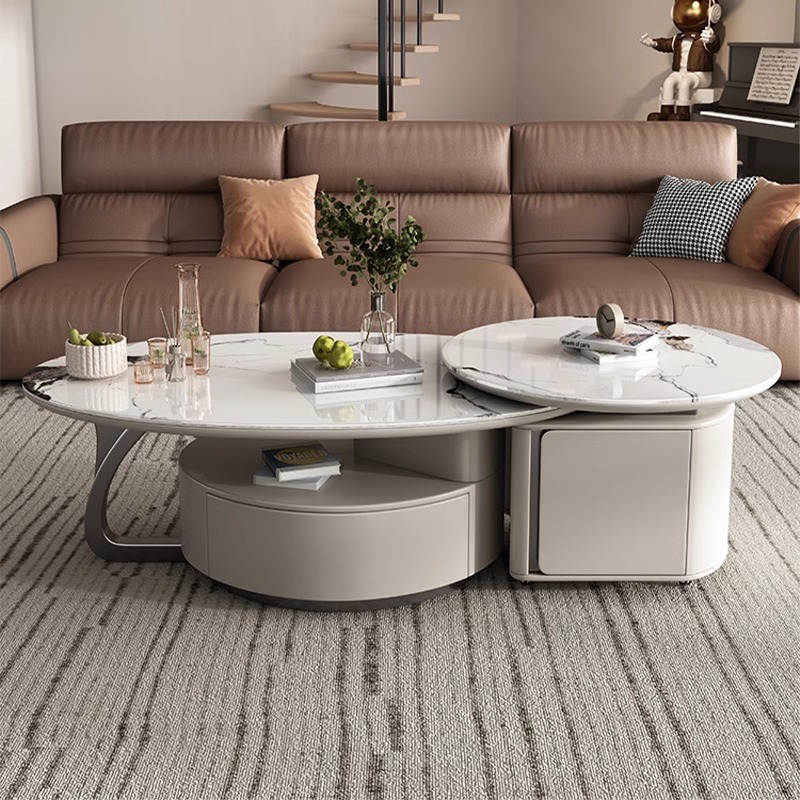 岩板客厅功夫茶几茶台泡茶一体式沙发家用小户型组合多功能茶几桌