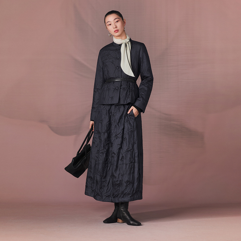 EXCEPTION A字花苞半身裙AA26-A1K04