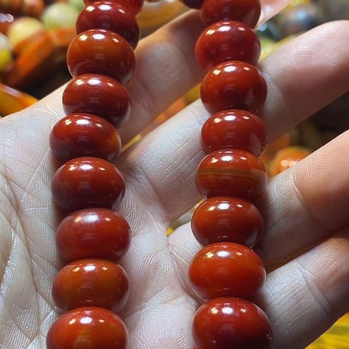 爱***哥玛瑙/玉髓未镶嵌手链