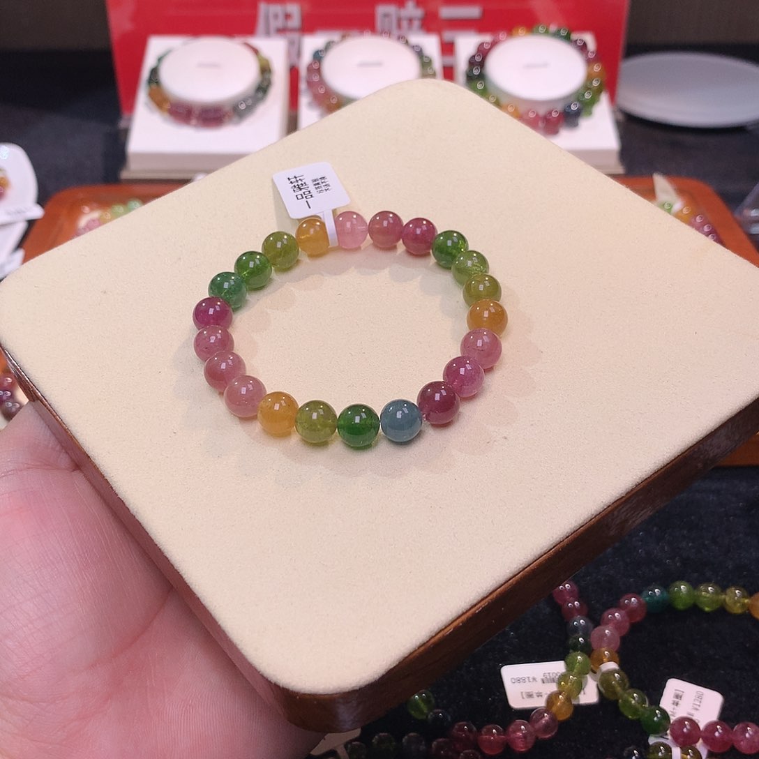 碧玺手串未镶嵌碧玺