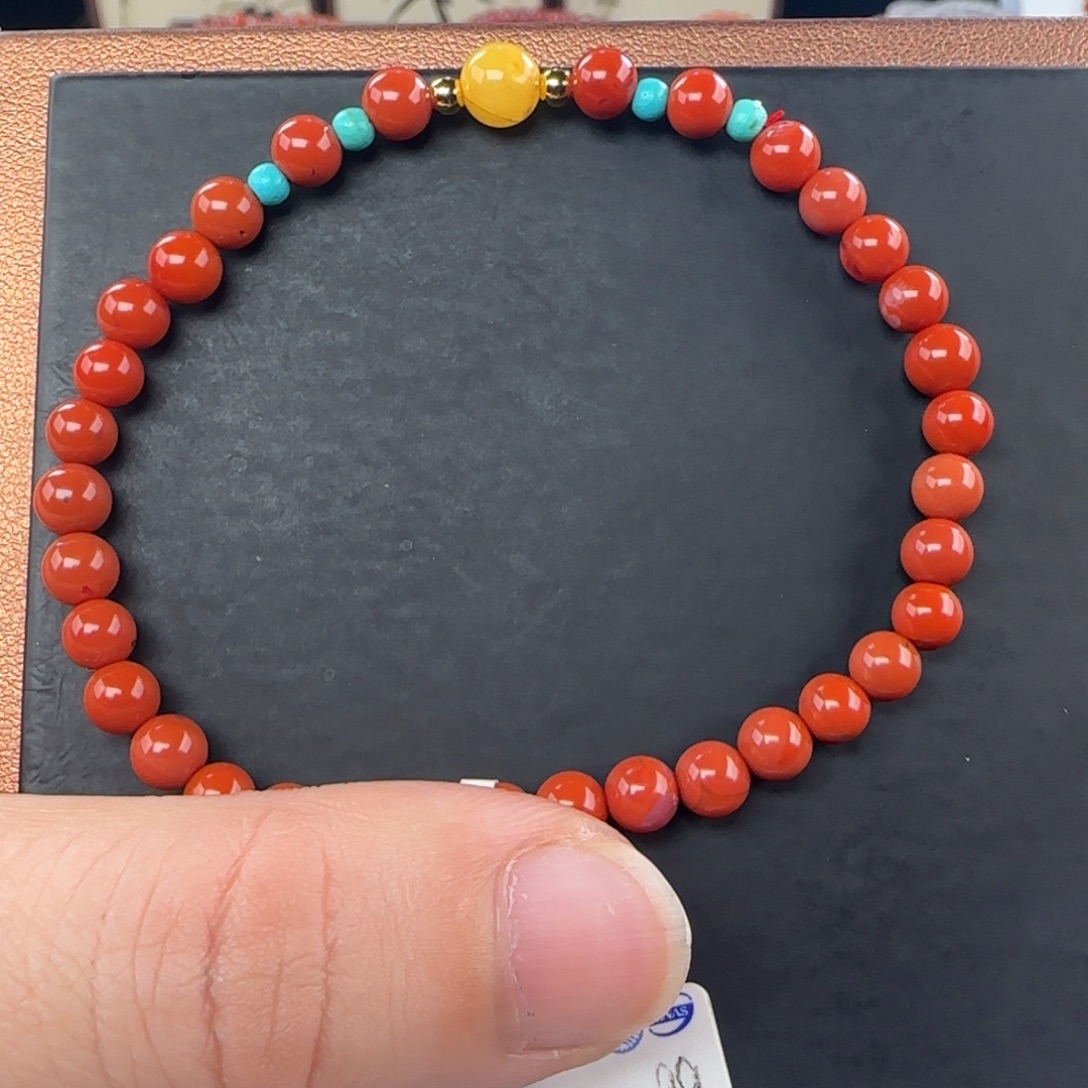 南红玛瑙未镶嵌手链