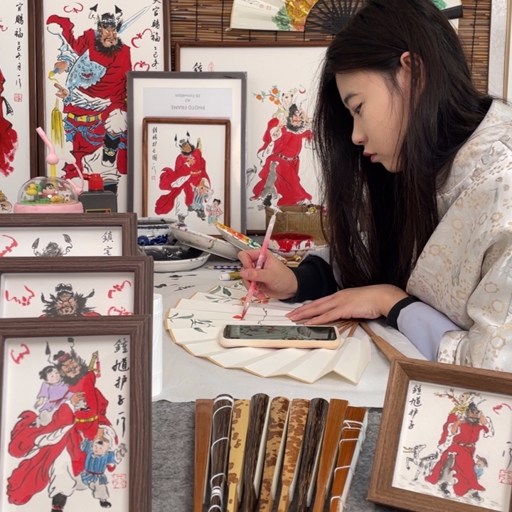 雨***川国画李老师李老师棕竹