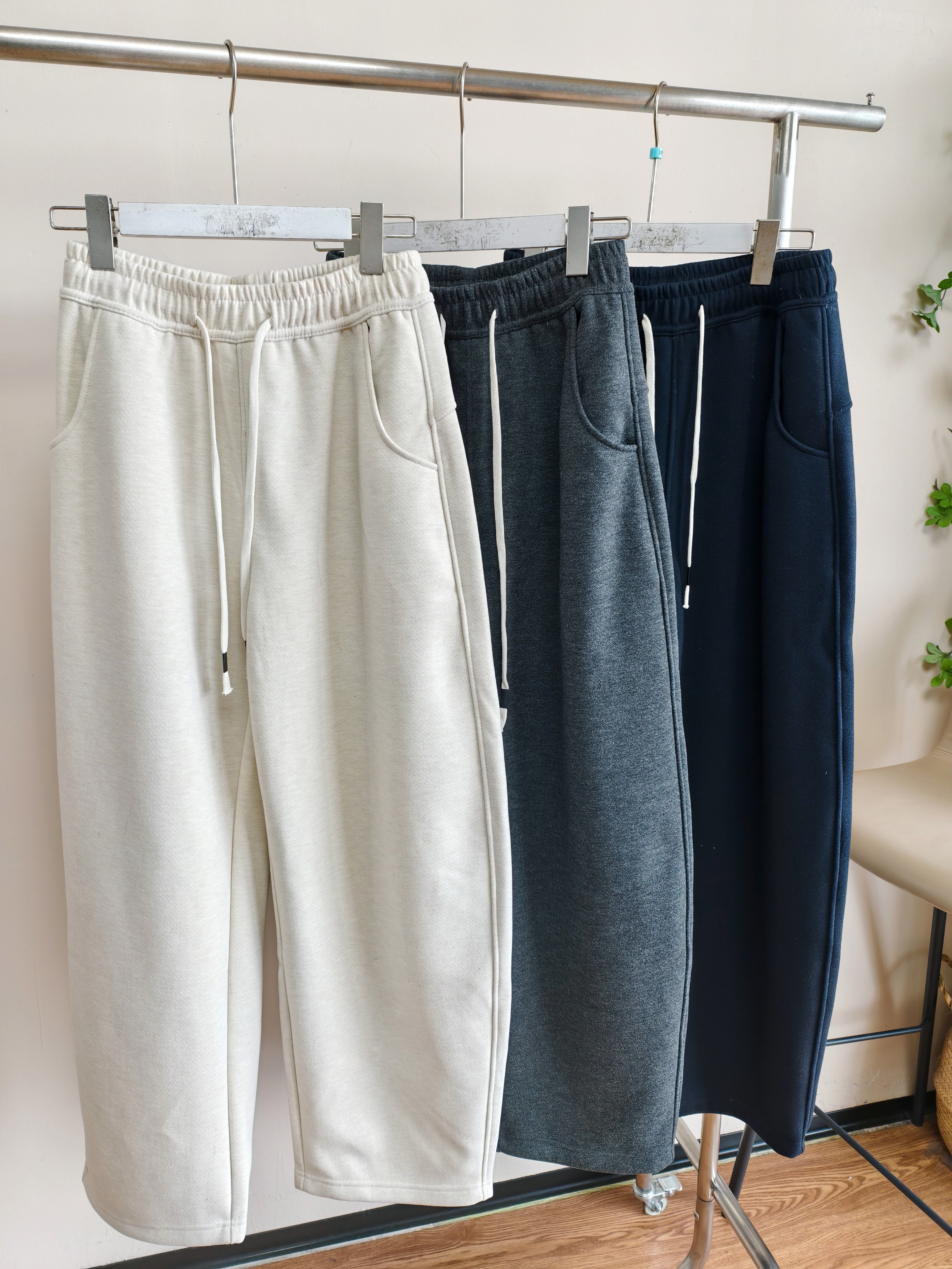 加绒糯米弯刀裤 裤长100-102 No退