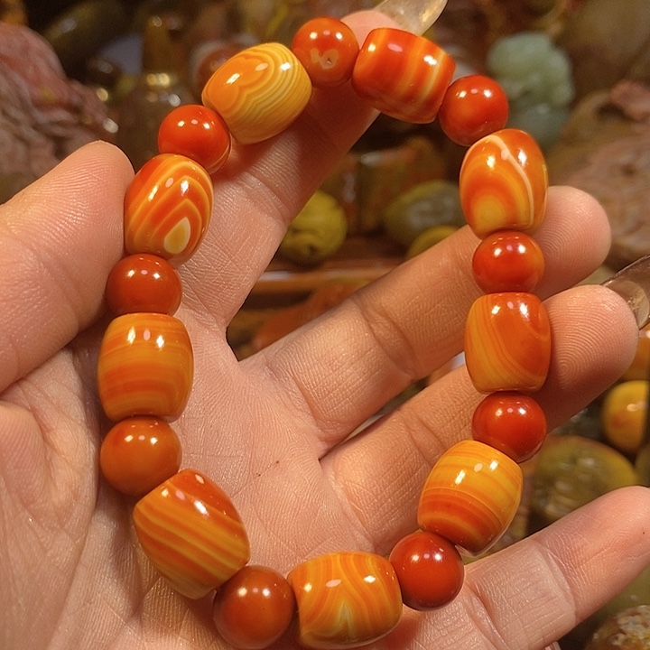 玛瑙/玉髓手链未镶嵌陈*