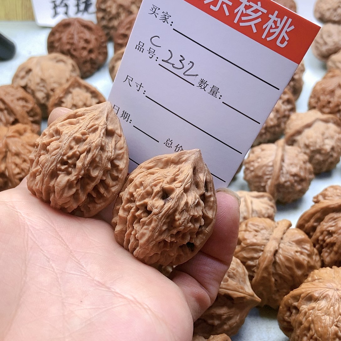 把件桃核232号全品汶山34尺蜡皮