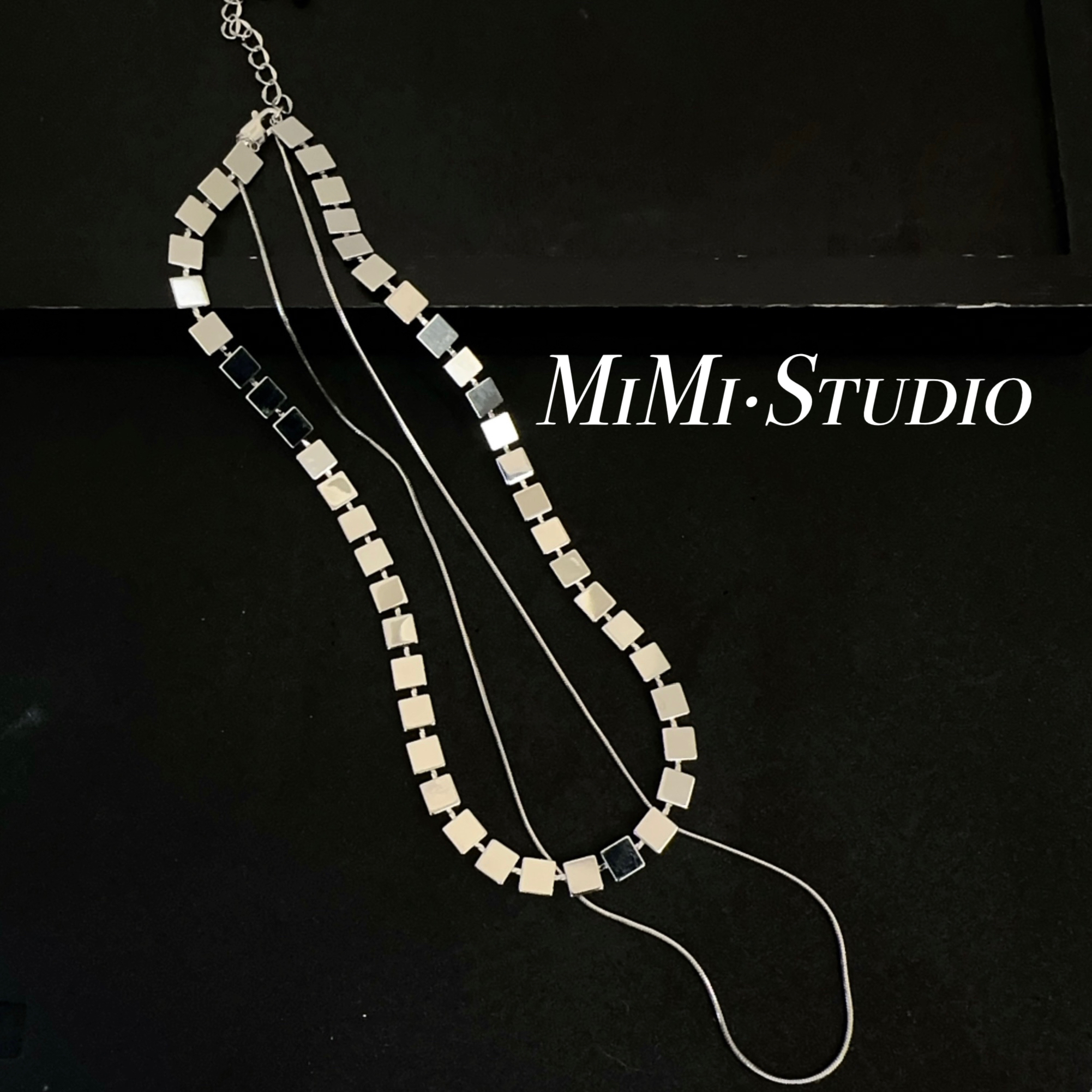 铜合金项链 时尚高级双层(表带)百搭项链