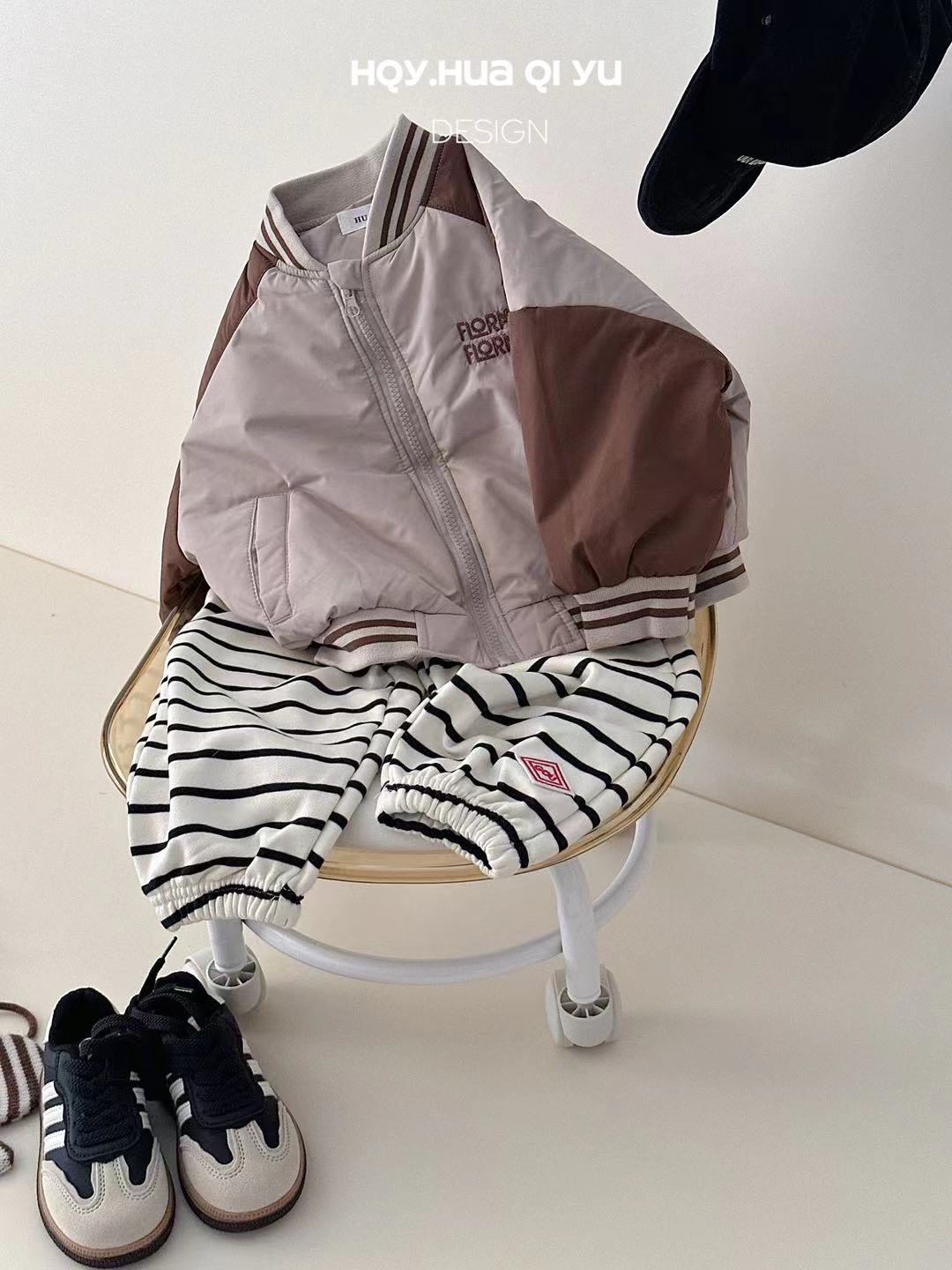 【E1888】男童棒球服2025新款痞帅儿童外套男宝宝春秋冬轻薄棉服