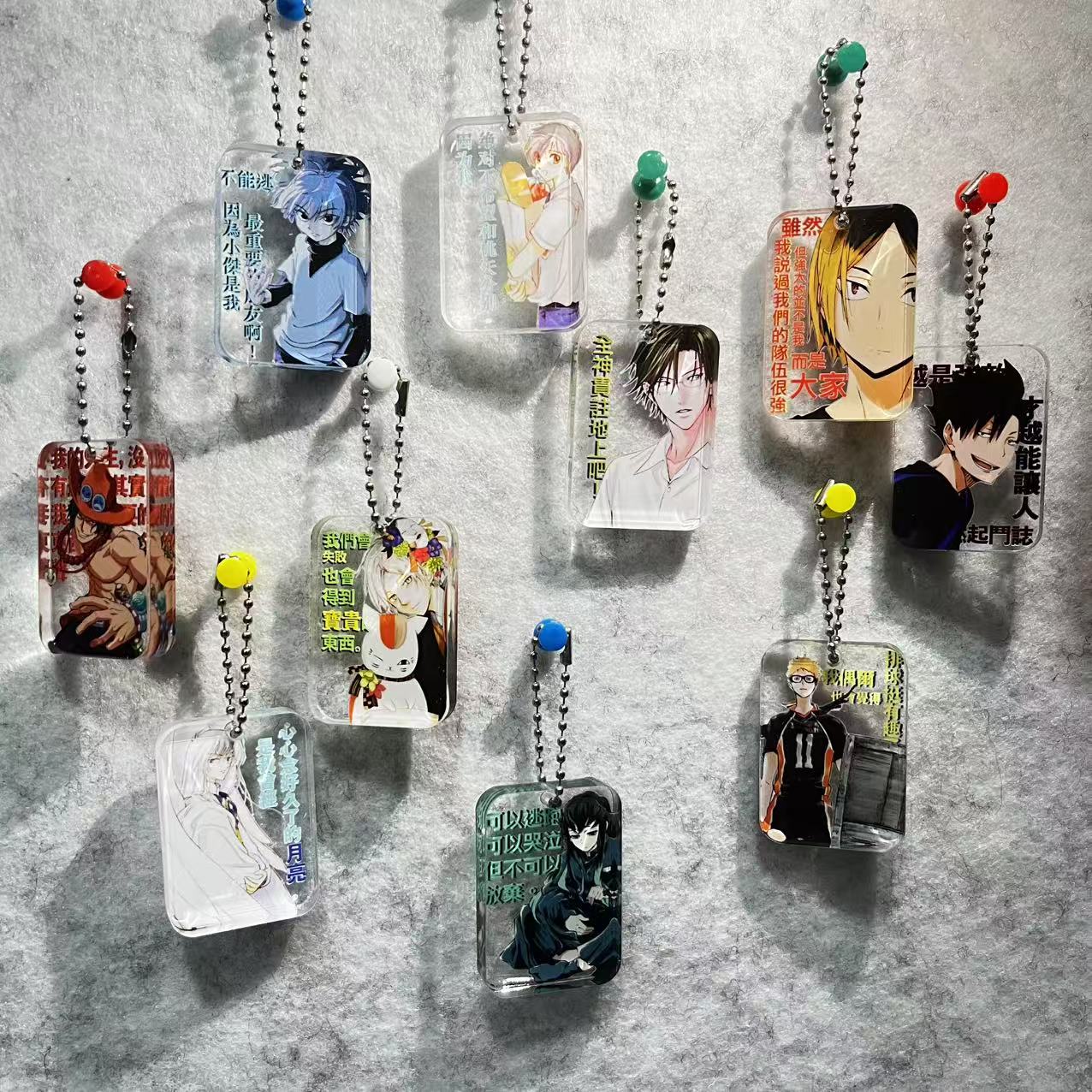 【名言砖M拆】亚克力动漫砖加厚排球家教猎人咒术朋友礼物diy挂件