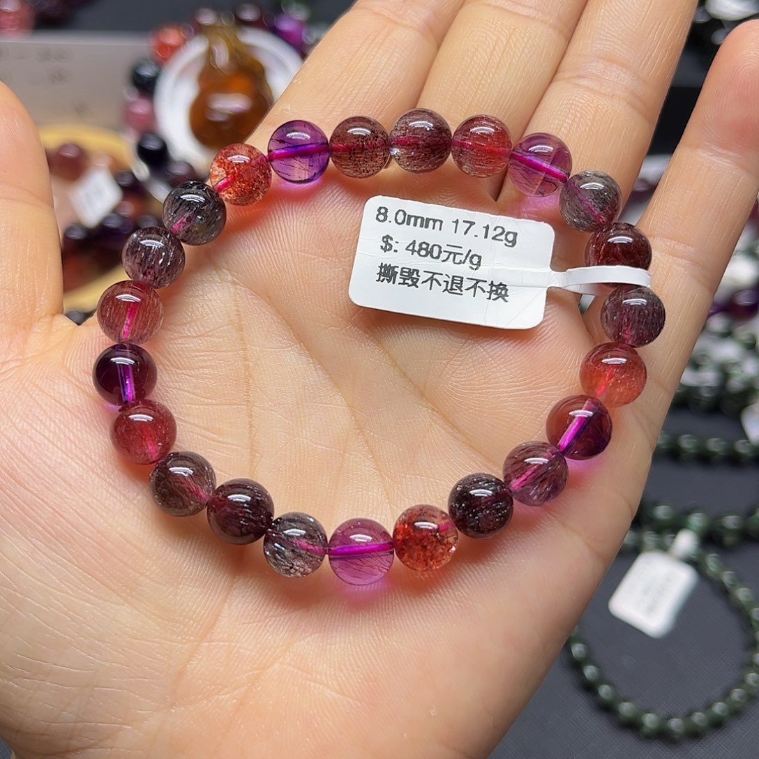水晶手链未镶嵌天然水晶