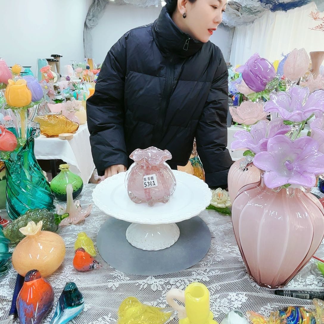 福利不退不换琉璃花瓶艺术品