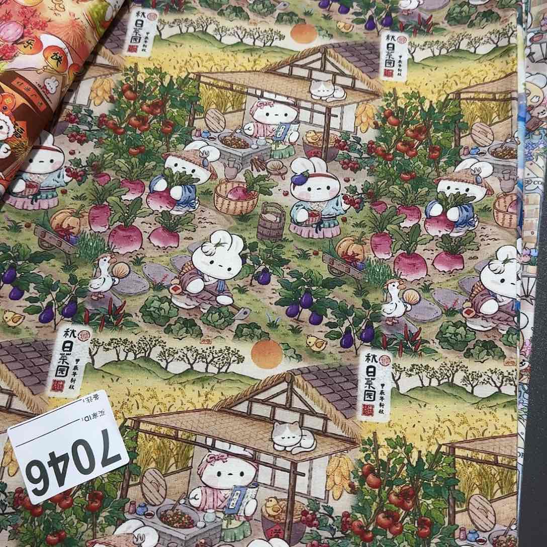 一米价纯棉进口底平布1.1米宽果子布艺58区