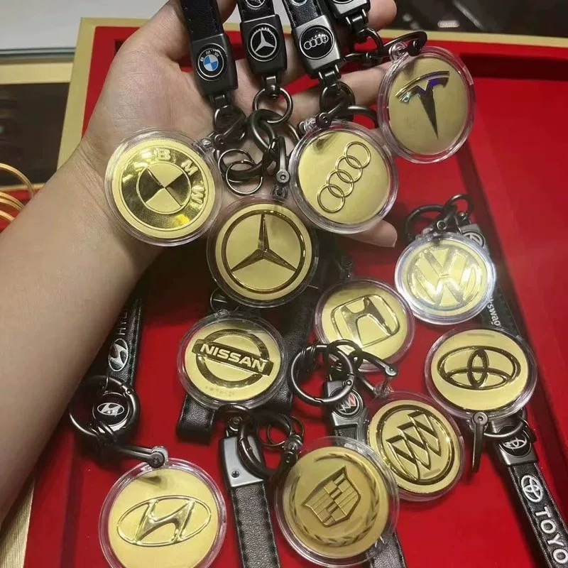 含金工艺品【车标logo】包包挂件钥匙扣送爸爸男友父亲节礼物