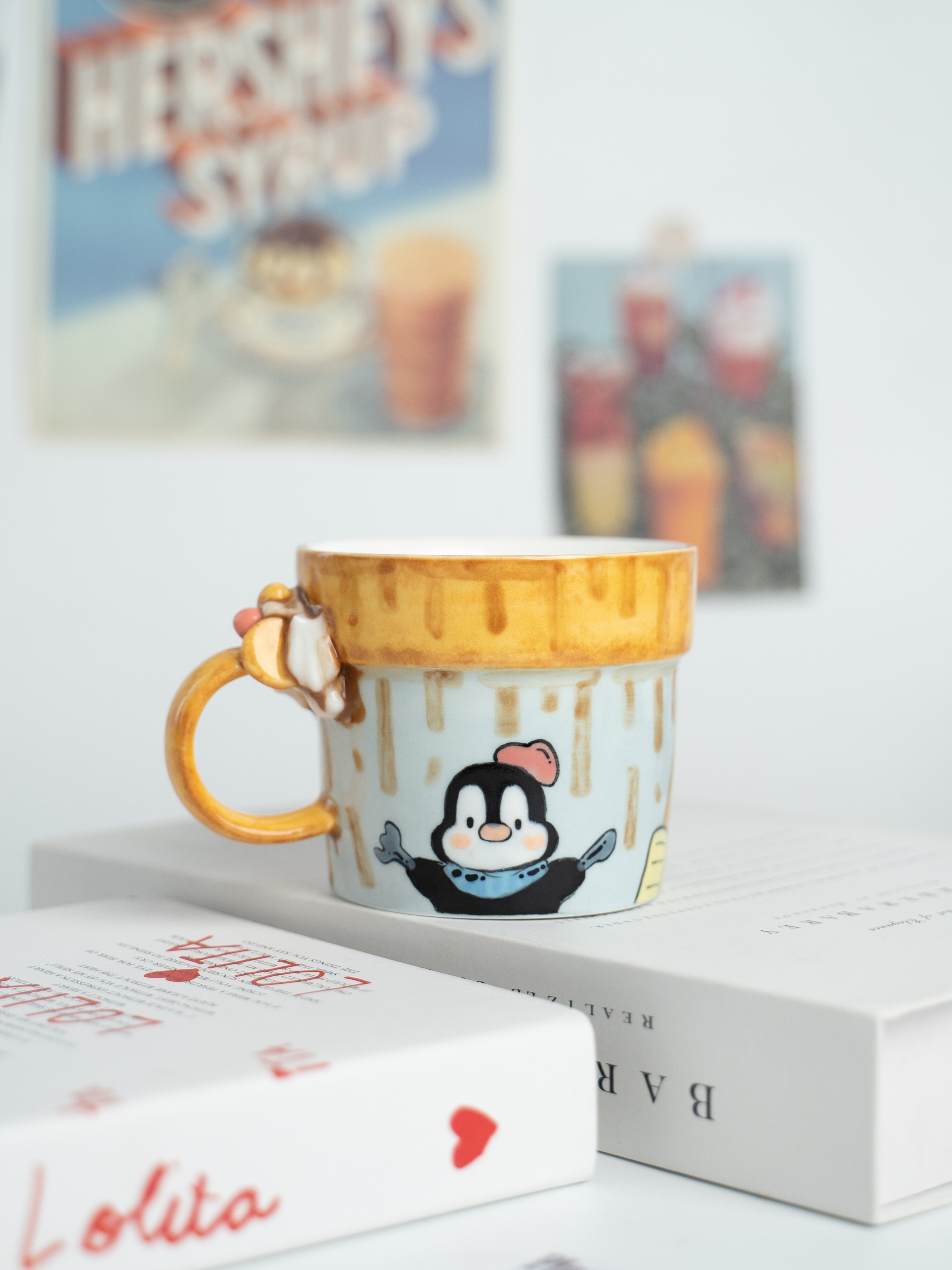 糕糕 | 饼干双色小企鹅马克杯