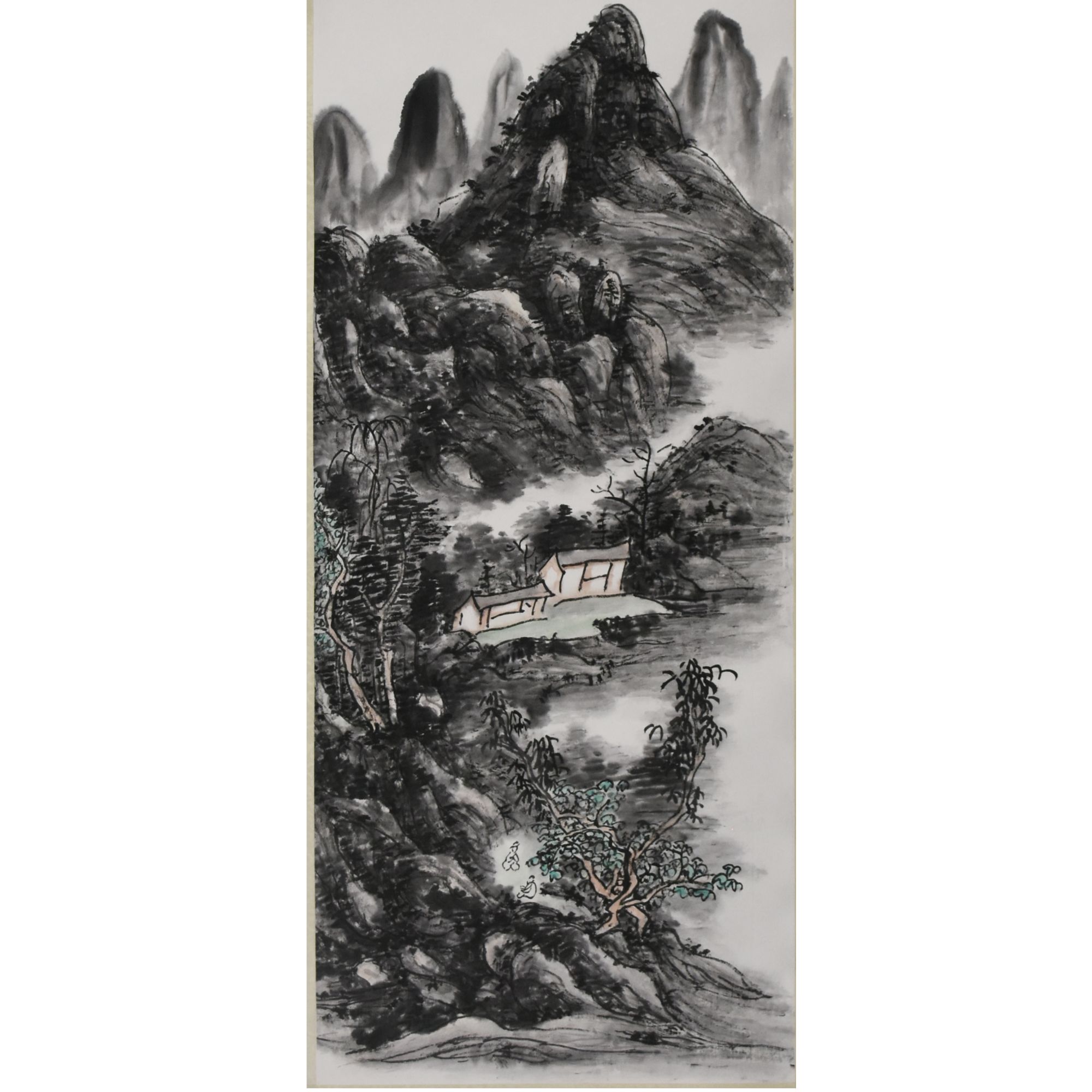 HM7181 山居图 95×29cm 纸本立轴 2.5平尺