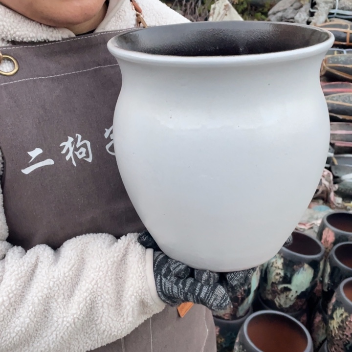 紫砂花盆口21高24正品正品