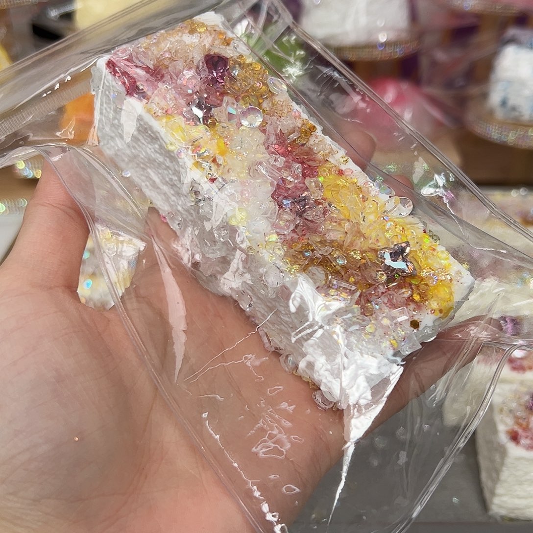 硅胶乳膏碎冰冰粉金璀璨长吐司220g