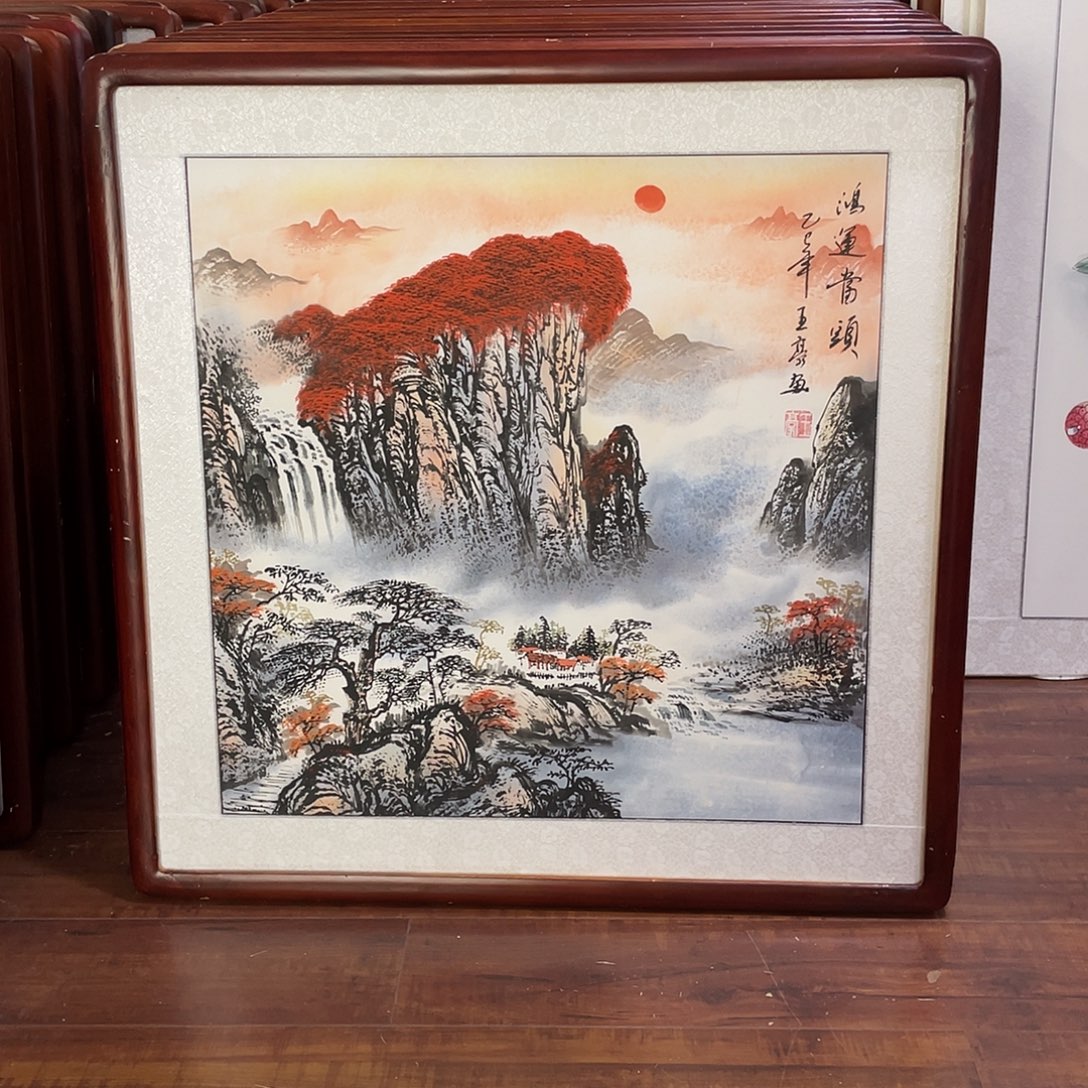 国画带框尺寸63*63厘米