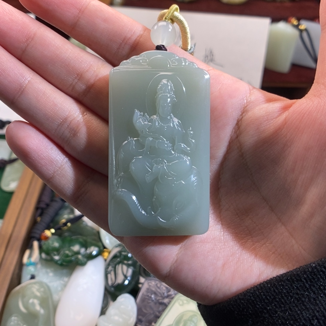 和田玉未镶嵌挂件