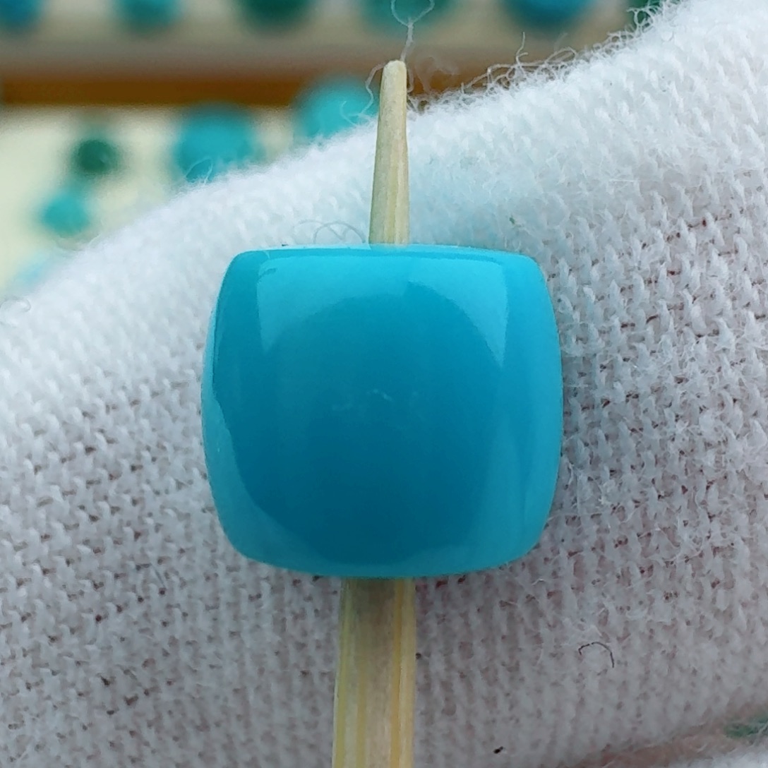 绿松石直切7.6未镶嵌