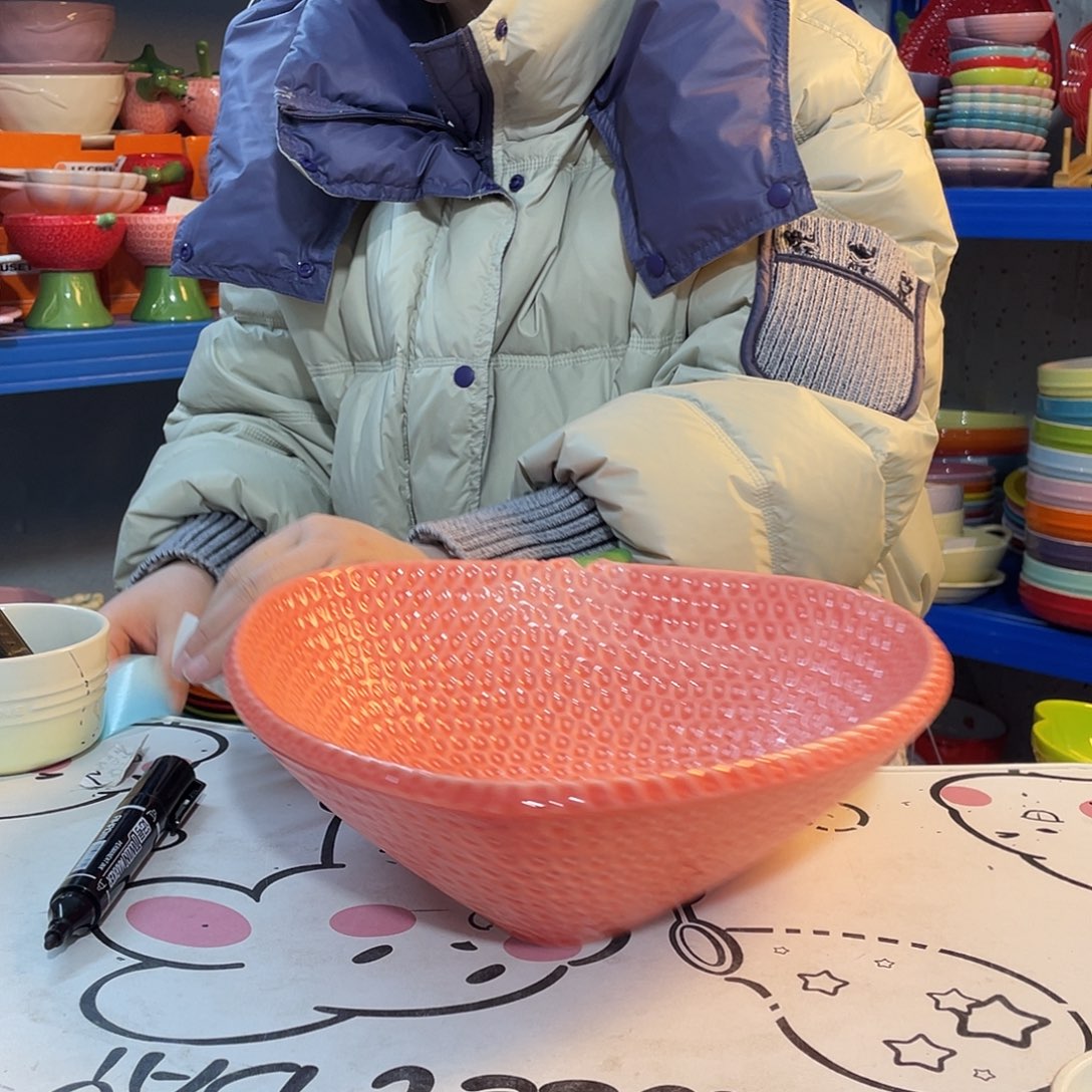 瓷片彭*子微瑕陶瓷餐具家用新28