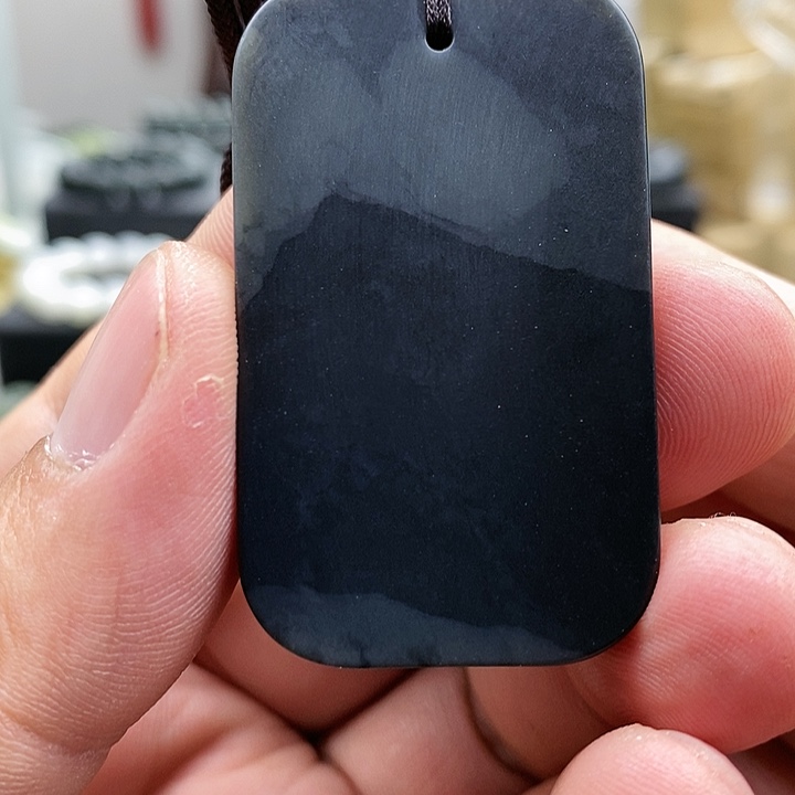 【闪购商品】未镶嵌手链和田玉聚墨无事牌