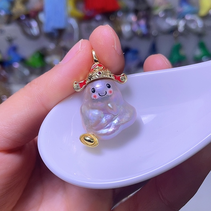 淡水珍珠颈饰合金10