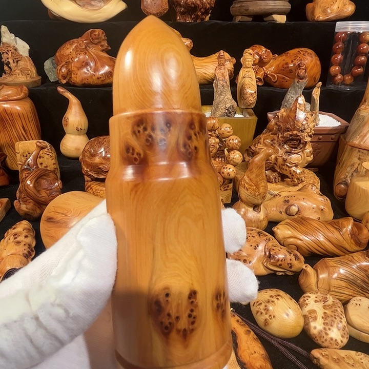 柏木（崖柏）地**人崖柏 手工制作 工艺