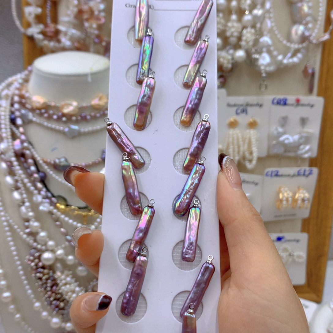 淡水珍珠耳饰银S925镶嵌