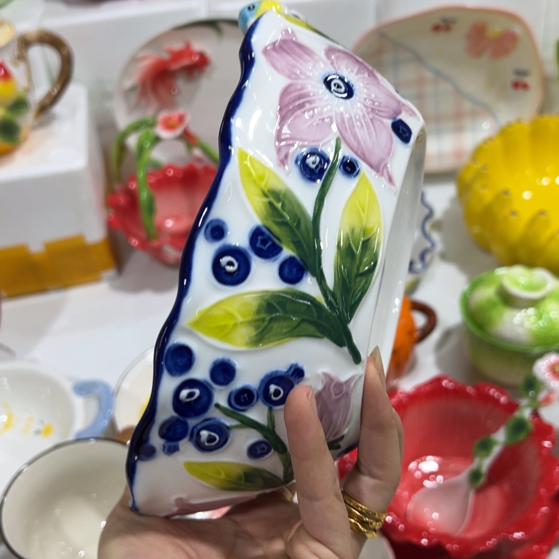 其他陶高温陶瓷釉下彩微瑕！